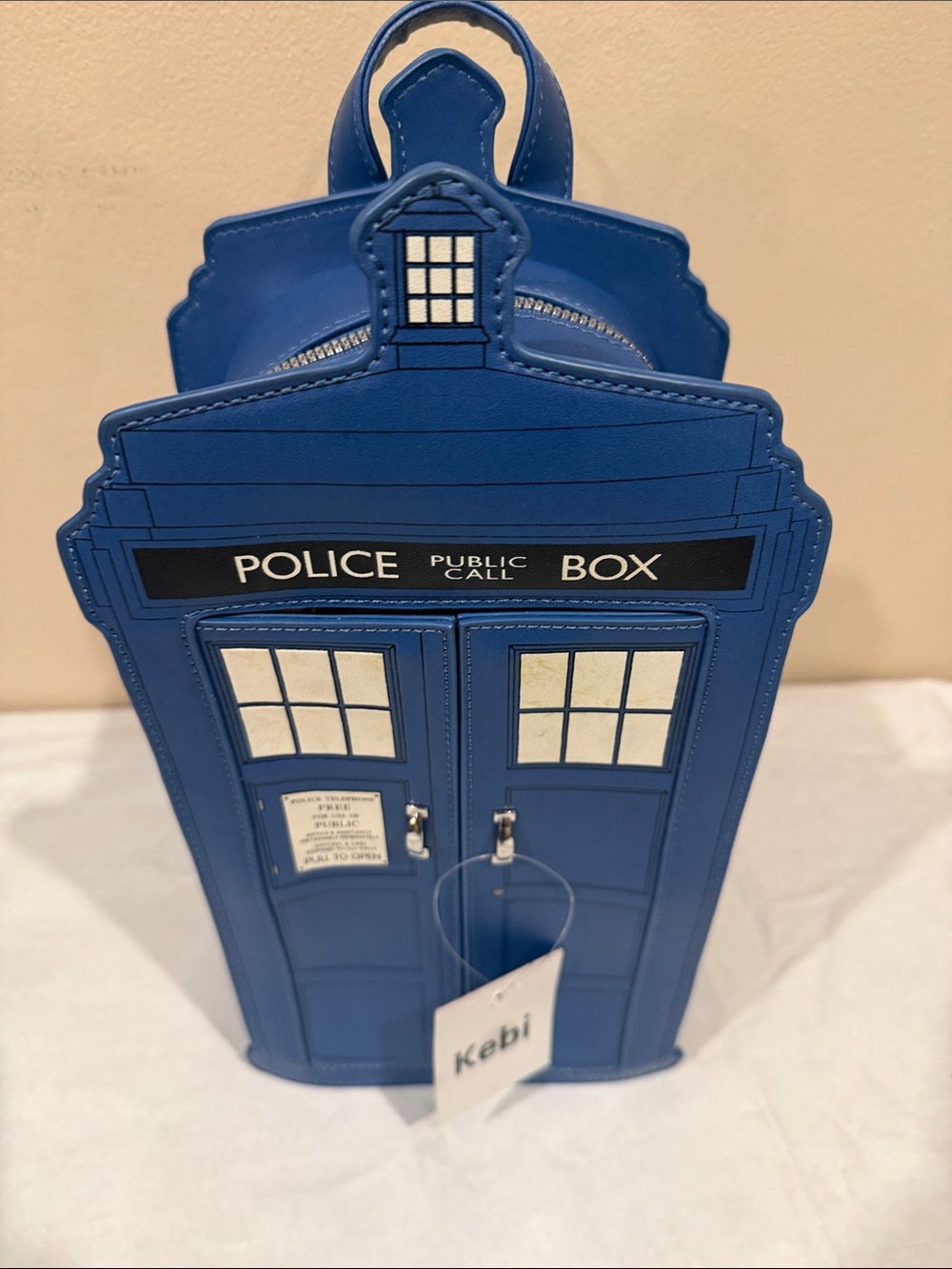🩵Blue TARDIS Police Box Backpack – Allons-Y! - Picture 2 of 8